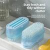 Multifunctional Soap Foaming Box Laundry Brush Two-in-one with Roller Free Hands Shoe Brush Multifunctional Soap Drain Storage Box