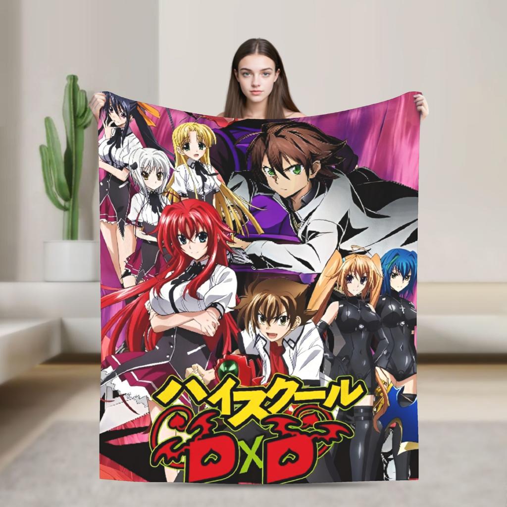 High School DxD Anime Blanket Quality Warm  Bedding Throws Autumn Travel Office Couch Chair Pattern Bedspread
