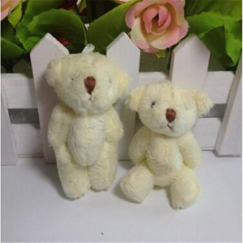Plush Teddy Bear Doll 6Cm Long Hairy Joint Bear Diy Creative Handmade Jewelry Material Multi-Color