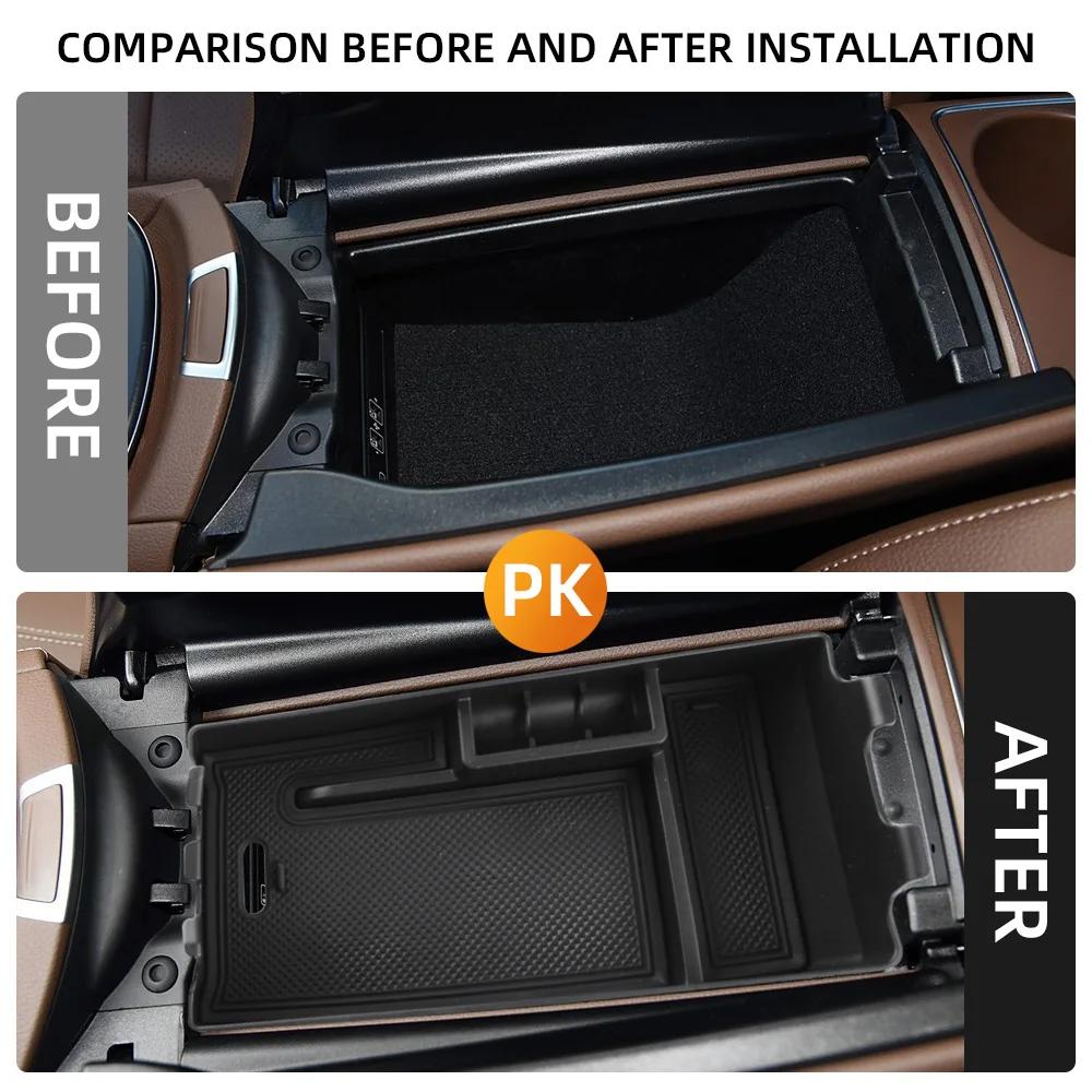 Car Central Armrest Box for Mercedes Benz E Class E203 W213 2016 - 2019  Storage Box Organizer Card Tray Holder