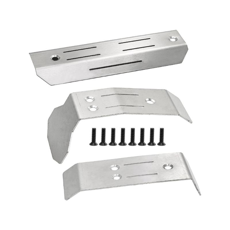 Remote Control Model Stainless Steel Skid Plate Chassis for Mini Maxx Toy Collection Kits for Remote Control Car Upgrade