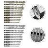 Comprehensive 12Pcs Eccentric Drill Bit Set 3 12mm for All Your Drilling Needs