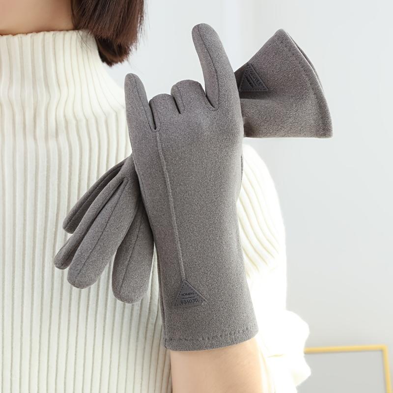 Women'S Warm Gloves for Spring And Autumn, Touchscreen-Friendly Fleece Gloves, Windproof And Cold-Resistant for Driving And Cycling