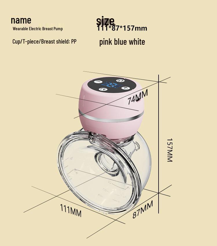 Portable, Hands-Free Electric Breast Pump - Wearable, One-Piece, Invisible Design