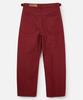 Poseuteupeulei Curved Cotton Pants_Burgundy