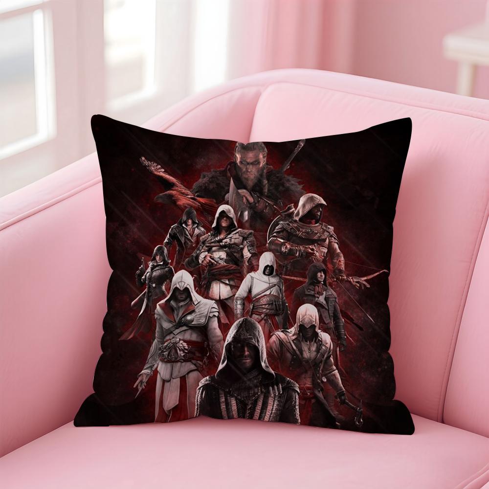 Game A-Assassins CreedS Cushion Cover Home & Car Multi-Scene Pillow Cover - Reversible, Soft & Durable for Daily Use