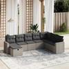 VidaXL Garden Lounge Set with Cushions 8 Pcs, Patio Sofas, Patio Furniture Set, Outdoor Furniture, Grey 3263586