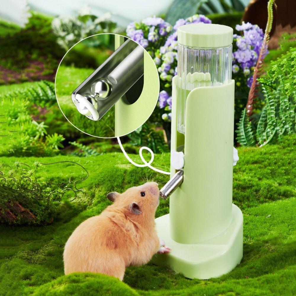 Adjustable Small Animal Vertical Feeder Leak-Proof Hamster Water Dispenser  Cage
