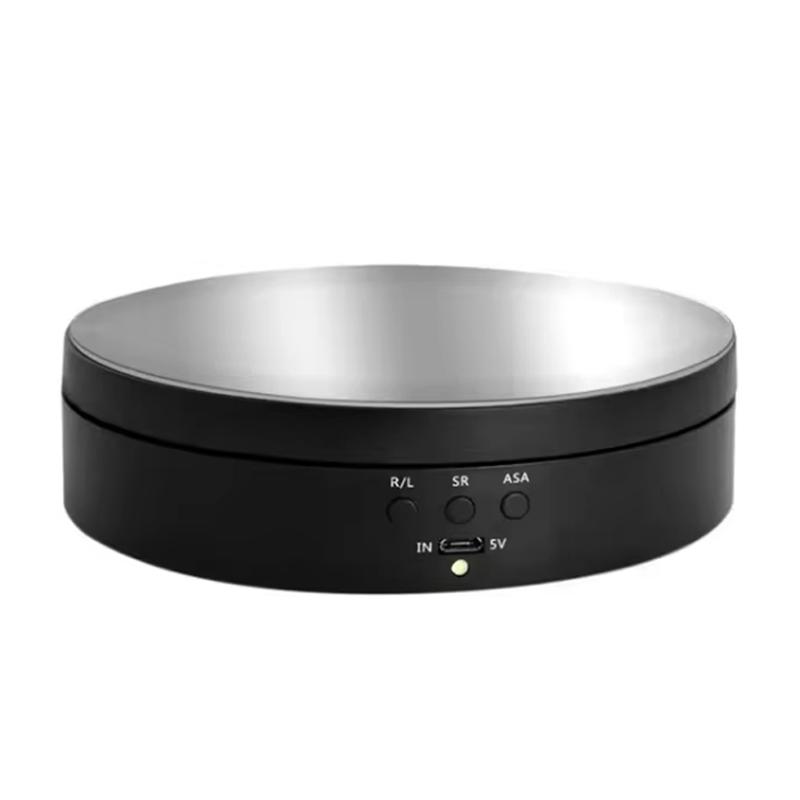 Motorised Rotating Mirror Display Stand,360 Degree Turntable, Jewellery Holder,USB Power Supply, Rotating Shooting, Three Speeds