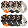 Rubber Sports Band for Apple Watch Ultra 3/2 49mm Titanium Color Sports Bracelet for iWatch Series 11 10 46mm 9 8 7 6 se 44 45mm