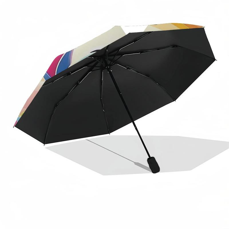 Stitch Themed Travel Umbrella-8 Ribs Automatic Opening and Closing, Portable Folding Design, Compact and Stylish Umbrella