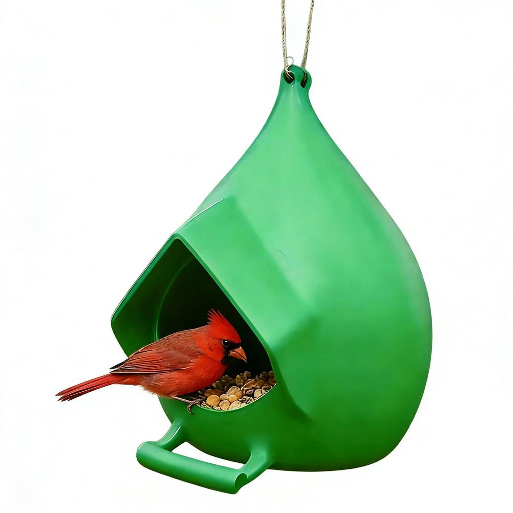 Bird Feeder Outdoor Can Waterproof and Drainage Bird Feeder Outdoor Courtyard Wild Forest Eaves Feeders for Birds Rainproof Feed