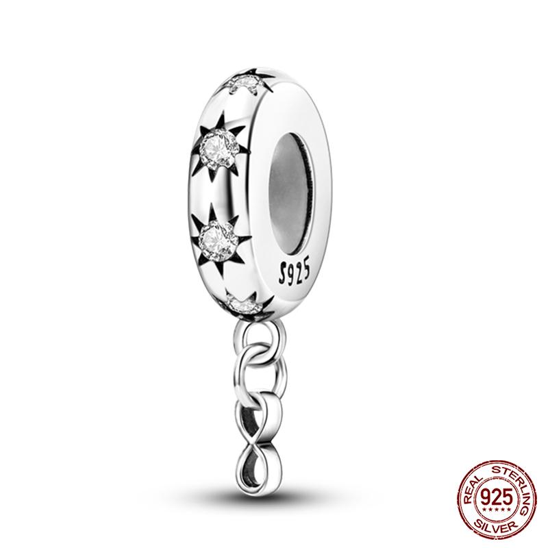 100% Copper Luminous Star Flower Butterfly Silicone Spacer Beads Fit Qikaola Original Bracelets Fine Diy Jewelry