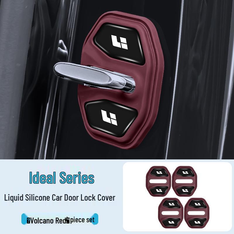Ideal One Door Lock Buckle Cover: Silicone Shock-Absorbing Protector & Decoration.