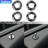 For Chrysler 300 300C 2011- Carbon Fiber Door Lock Decorative Ring Decorative Car Accessories Interior Cover Sticker Trim