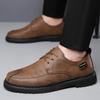 Fashion British Platform Leather Loafers for Men Designer Soft-soled Casual Business Men's Dress Shoes Fashion Light Male Driving Shoes