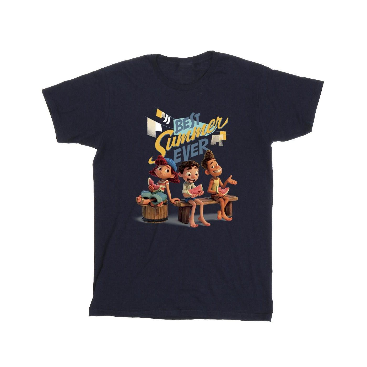 Disney heren Luca beste zomer ooit T-shirt M marineblauwe kleur