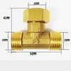 Pneumatic Plumbing Brass Pipe Fitting Male/Female Thread 1/2 BSP Tee Type Copper Fittings Water Oil Gas Adapter