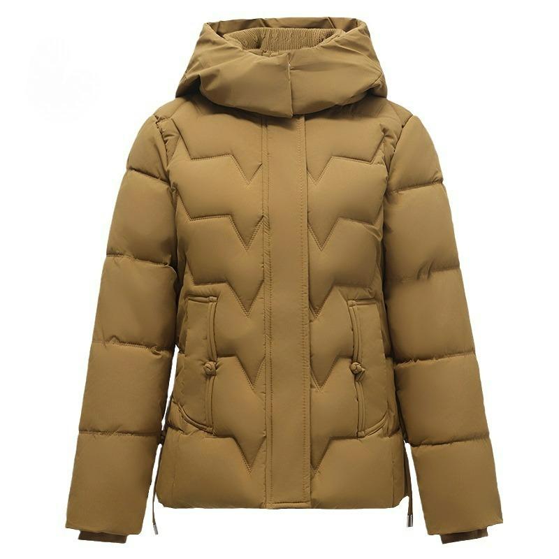 Winter Down Padded Jacket Women's Short Fashion Western Style Mother Padded Jacket Small Thickened Plus Size Padded Jacket