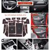For Hyundai Kona EV Elektro MY 2020 - 2025 Electric Anti-Slip Gate Slot Cup Mat Non-slip Door Groove Pad Car Accessories
