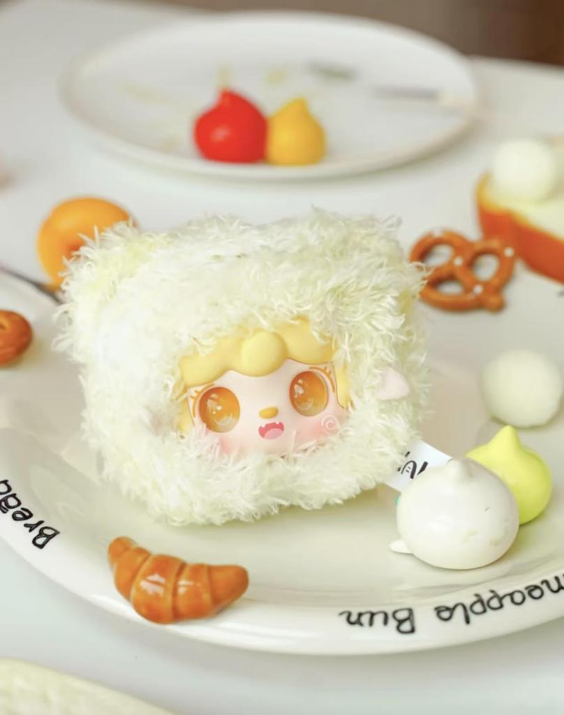 Yooki Danichidan Bear Plush Blind Box  8 Designs + 2 Secret Features  Soft Dumpling Shape with Fluffy Fur  Includes Rare Electroplated Eyes and Odd