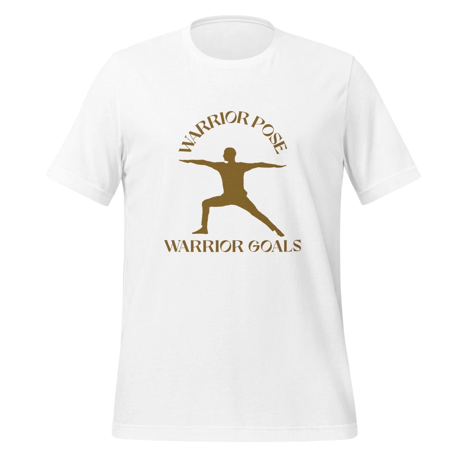 Warrior Pose Warrior Goals Unisex Classic T Shirt Yoga Fitness Graphic Tee L