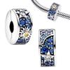 Charms camaleonte adatti a braccialetti originali alla moda in argento 925 con zircone, perlina a forma di polpo e tartaruga, ciondolo a forma di farfalla e lucciola, fai da te per realizzare gioielli