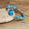 4mm Apatite Beads Handmade Charm Bracelets Natural Stone String Braided Bracelets Bohemia Yoga Friendship Couple Bracelet Gift