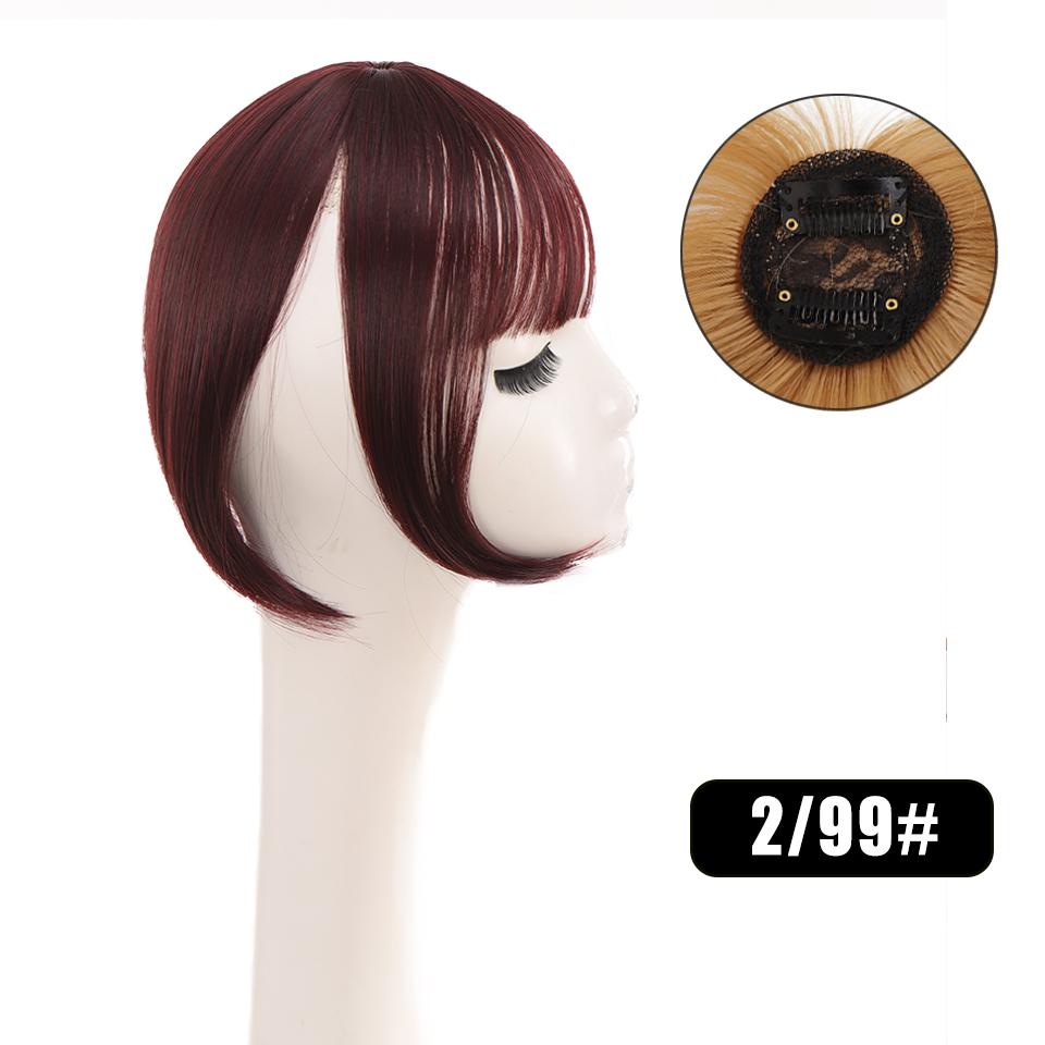 

WTB Straight Bangs Reissue Block Synthetic Wig Female 3D Bangs Straight Hair Top Reissue Cover Hairline Wig Piece 25cm
