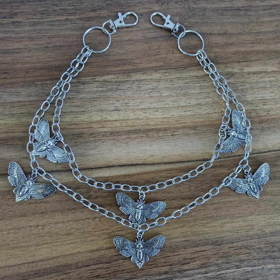 1Pc Accessories Punk Retro Metal Star Pendant Waist Chain Women's Versatile Alloy Pentagram Pants Chain