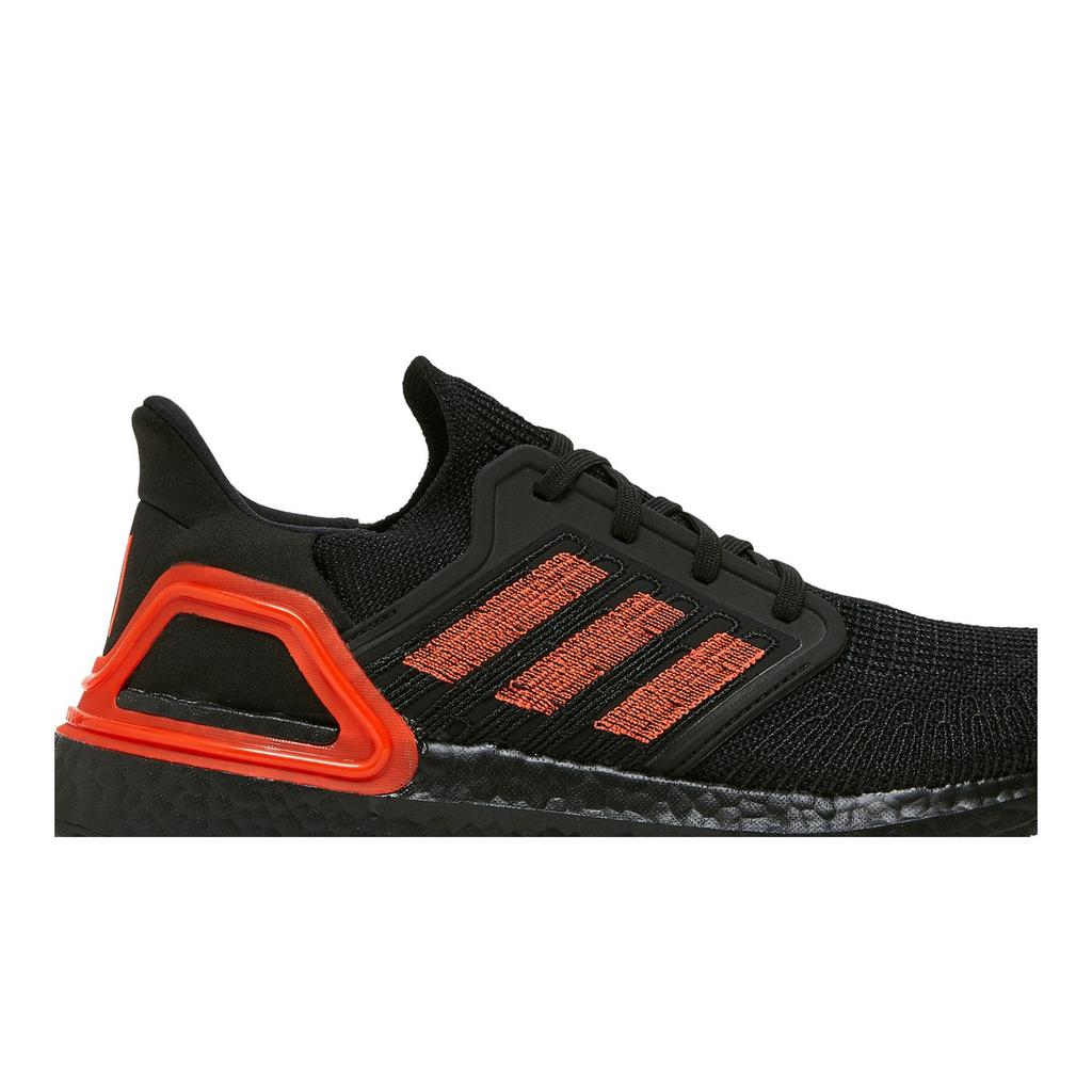 Adidas UltraBoost 20 'Black Solar Red' (Unisex) Core Black / Solar Red / Core Black Running Shoes EG0698