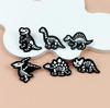 Dinosaur Skeleton Punk Brooch – Halloween Cartoon Animal Badge Accessory