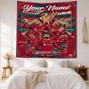 Liverpool Fc Custom Your Name Wall Decor Tapestry Art For Pet Memorial Birthdaywedding Party Backdrop Family Gift