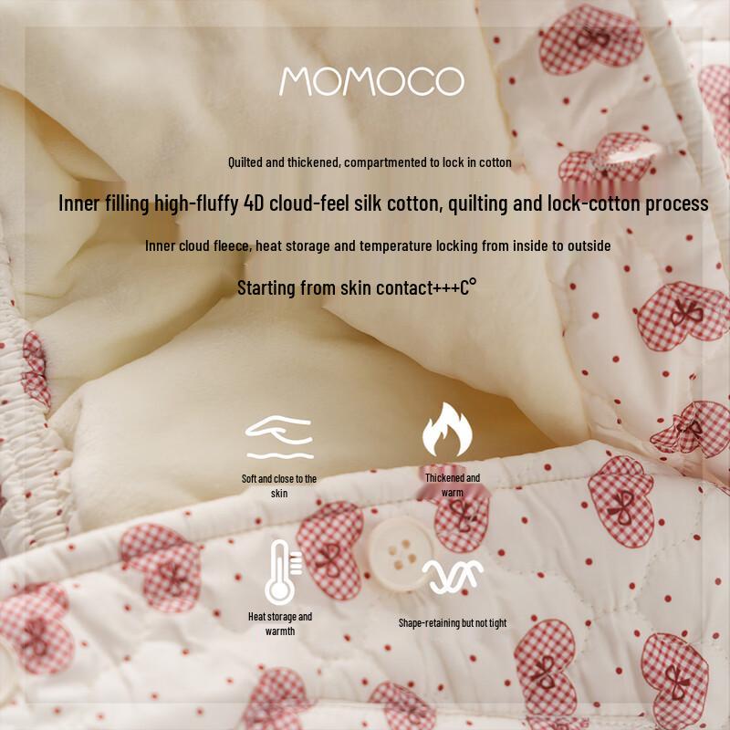 MOMOCO Girls' Winter Plush Cotton Jacket