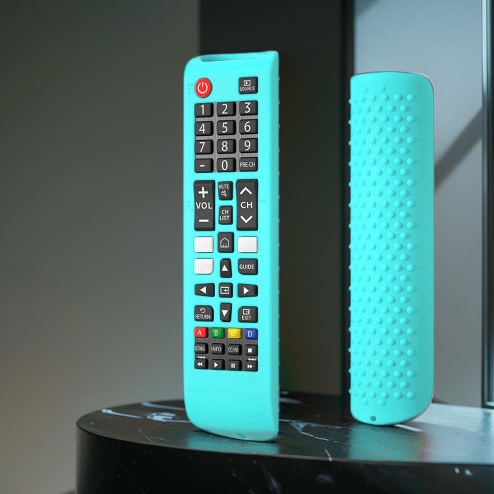 Silicone Remote Case Anti-Slip Protective Controller Sleeve Skin Shockproof with Lanyard for Samsung Smart TV Remote BN59-01315A