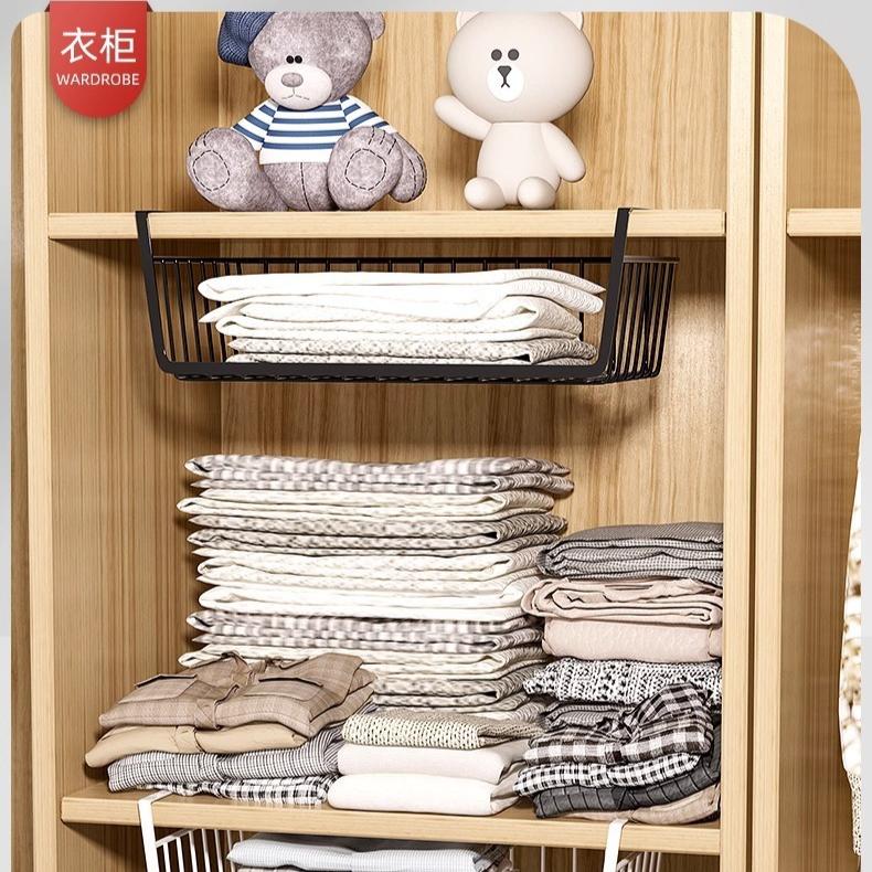 Multi-functional Hanging Storage Rack: Perfect for Dorms, Wardrobes, Kitchens.