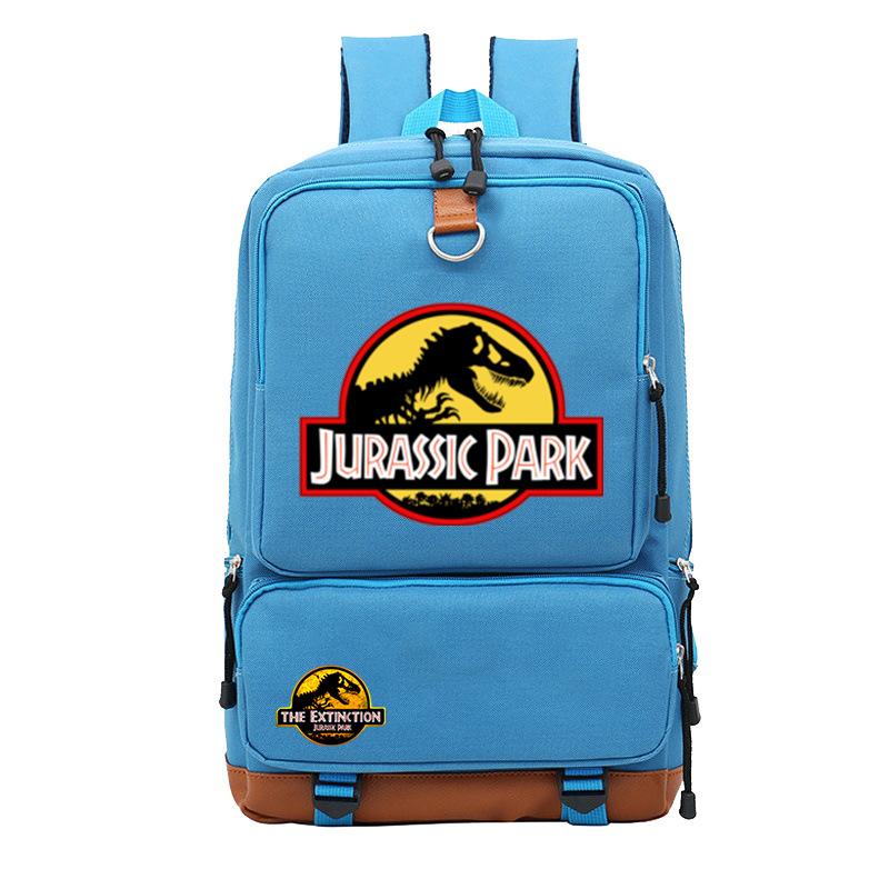 Jurassic Park Dinosaur Print Teen Student Schoolbag Large Capacity Travel Bag Casual Versatile