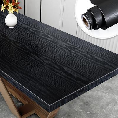 Schwarze Holzmaserung Raumdekoration 40cm Tapetenaufkleber Selbstklebend Wasserdicht Vinyl Wandaufkleber Küchenpapier Möbel