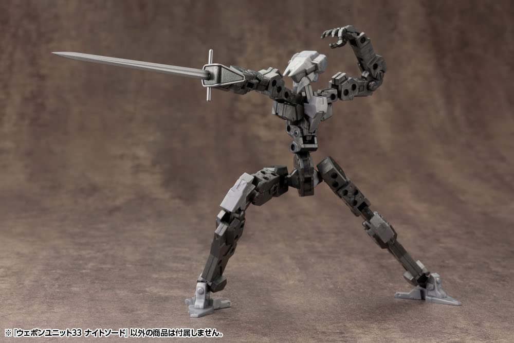 KOTOBUKIYA Modeling Support Goods Weapon Unit 33 Night Sword Total Length 89mm Plastic Model M.S.G Approx. Non-Scale