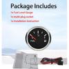 RHAXEL Fuel Level Gauge 0-5V Signal 52mm (2'') with Red Backlight 9-32V for Motorcycle Vessels