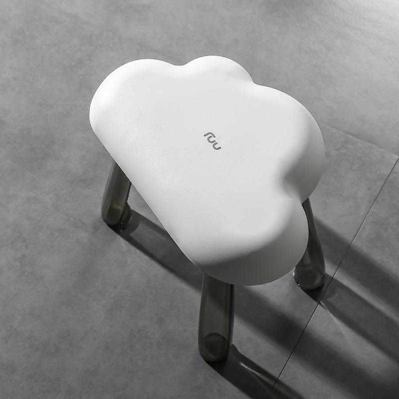 Cloud Light Luxury Chair Strong Load-bearing Capacity Wide Seating Area Hallway Ottoman Living Room Plastics Seat for Bedroom