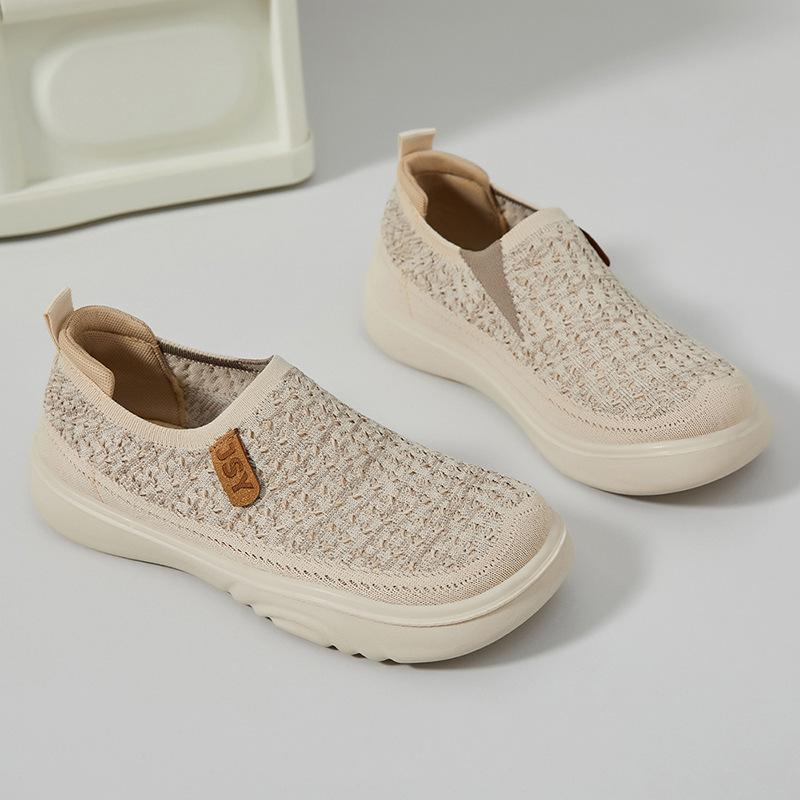 Women's Shoes Versatile Casual Shoes Soft-soled Single Shoes One-step Lazy Shoes Breathable Shoes
