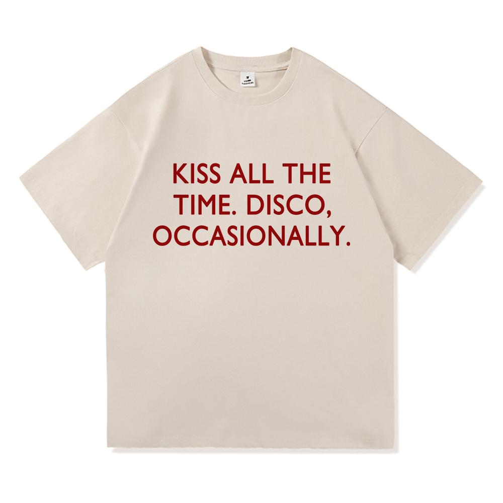 2026 Nowy Album Kiss All The Time Disco Okazjonalny T Shirt MężczyźniKobiety Odzież Harajuku Wysokiej Jakości Góry Bawełniane Koszulki Vintage