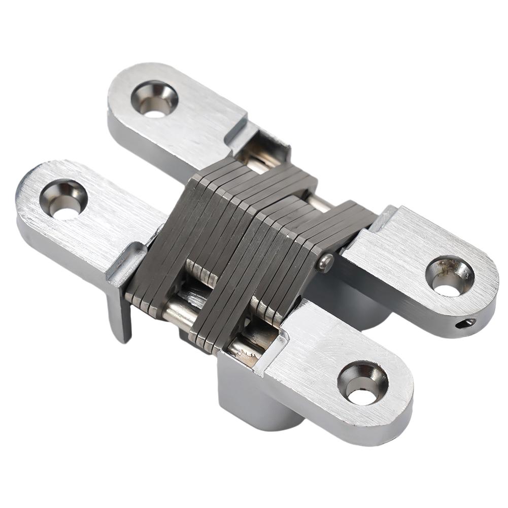 Stainless Steel Invisible Hinge Folding Door Hinge Cross Invisible Hinge Furniture Hardware Accessories Wooden Door Hinge