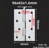 Stainless Steel Folding Casement Hinge for Doors, Windows, Wooden Boxes & Luggage (1-4 inches)