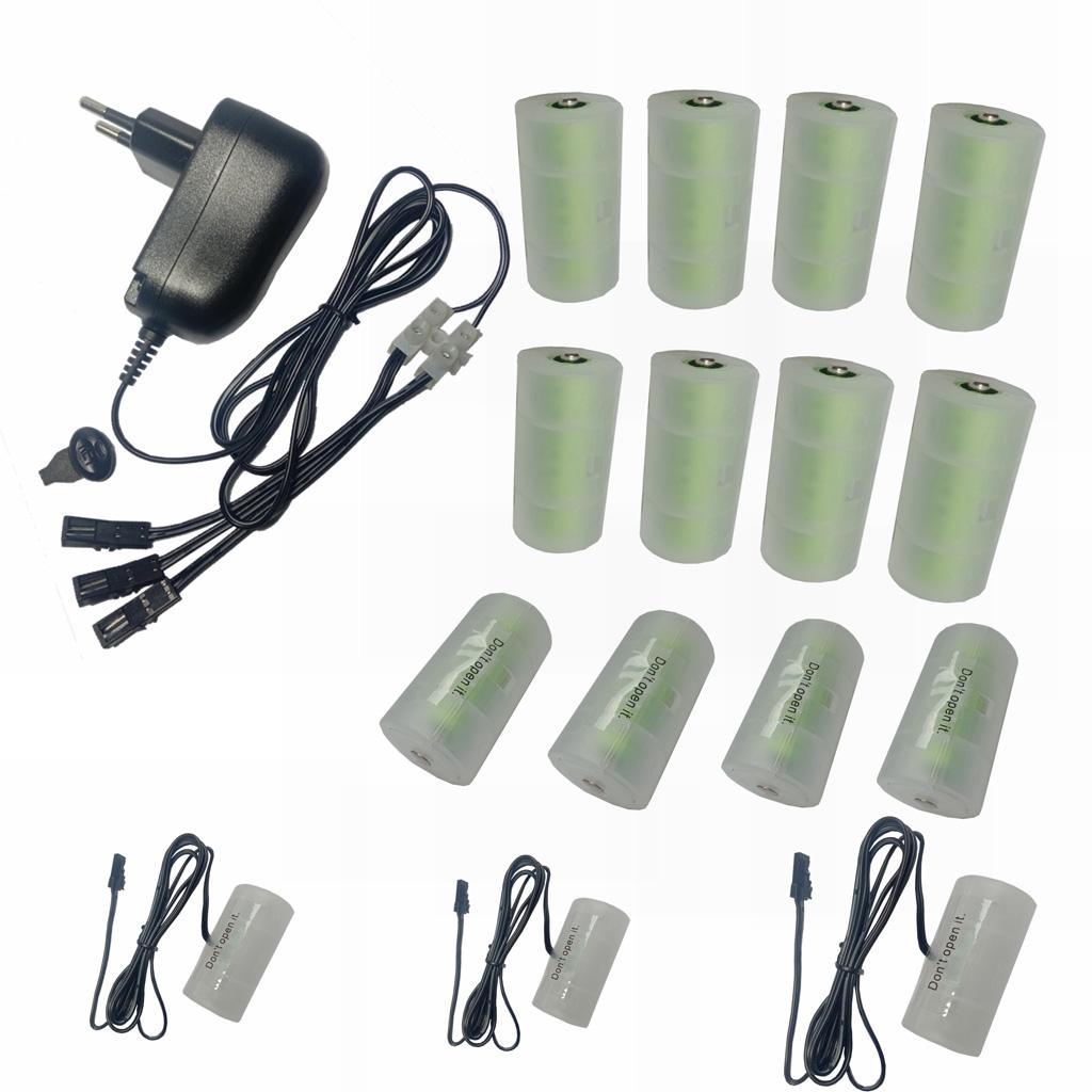 

3 в 1 Регулируемый адаптер питания переменного тока 3-12 В, 100-240 В переменного тока, комплект для замены аккумулятора 3-12 В постоянного тока, сменный для LR20 D или LR14 C EU