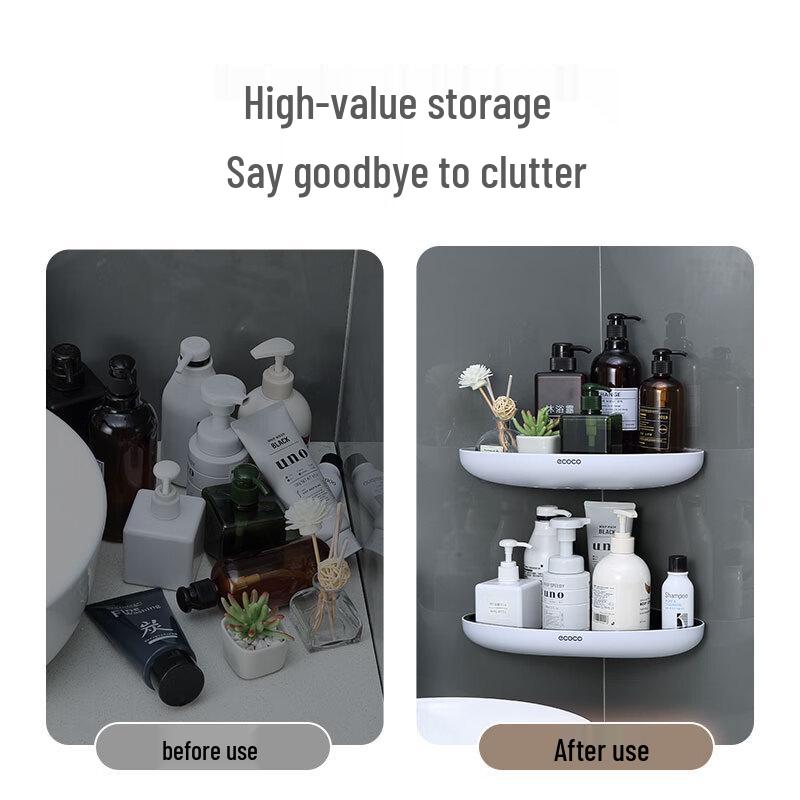 ecoco No-Drill Bathroom Storage Shelf