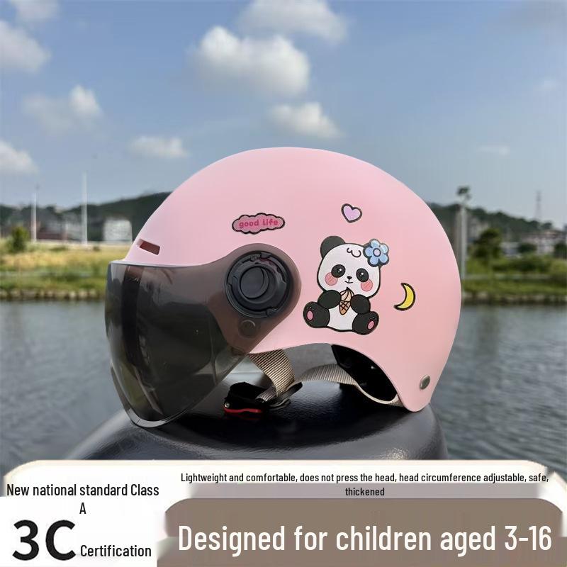 Ultra-Light Breathable Kids' 3C Electric Vehicle Helmet with Sun Protection, for Boys & Girls