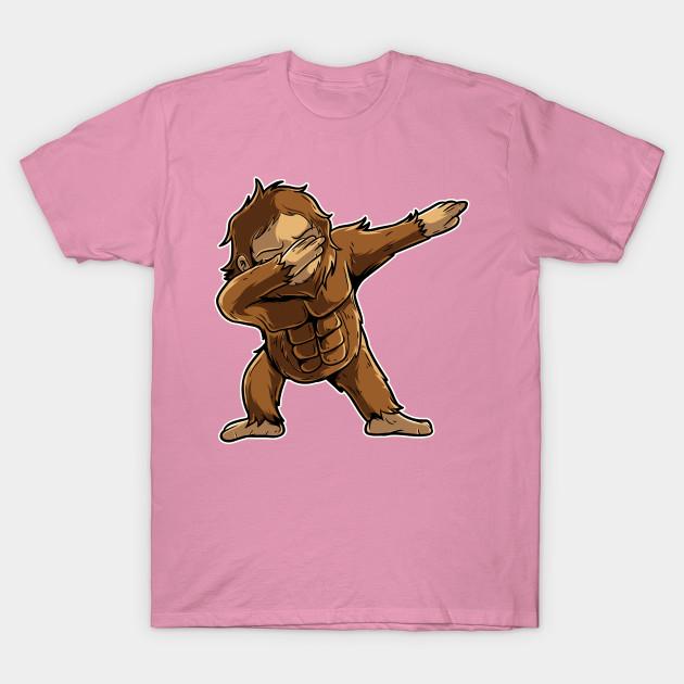 T Shirt Women Cute Dabbing Bigfoot Shirt Funny Bigfoot Dab Tshir Harajuku Print Kawaii Tshirt Summer Short Sleeve Female T-Shirt Top Tee