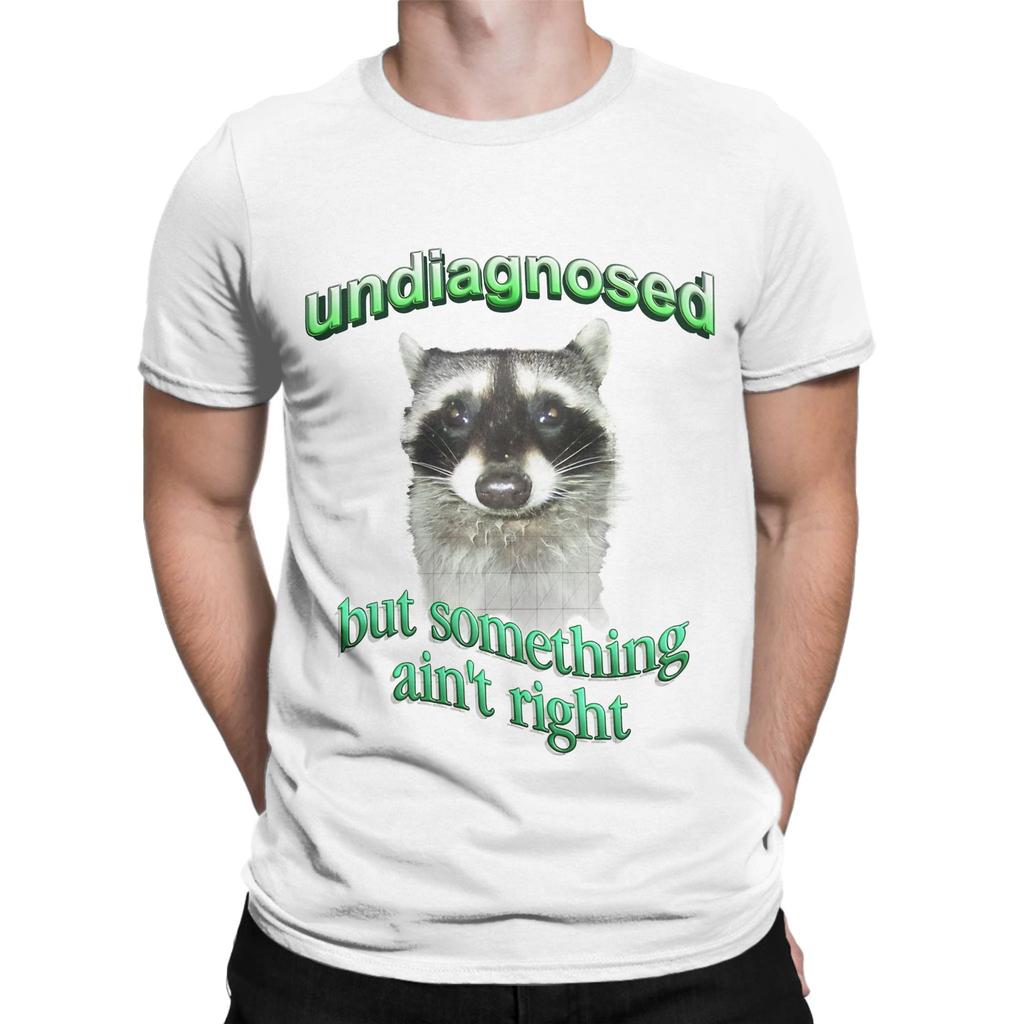 Undiagnostiziert, aber etwas stimmt nicht Waschbär Neuheit 100% Baumwolle T-Shirt AAutismus Waschbär Oberteile T-Shirts Für Unisex
